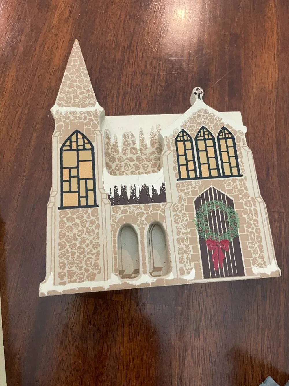 Vintage Shelia Limited Edition Wooden Hand Painted Holiday Decor House 1991!